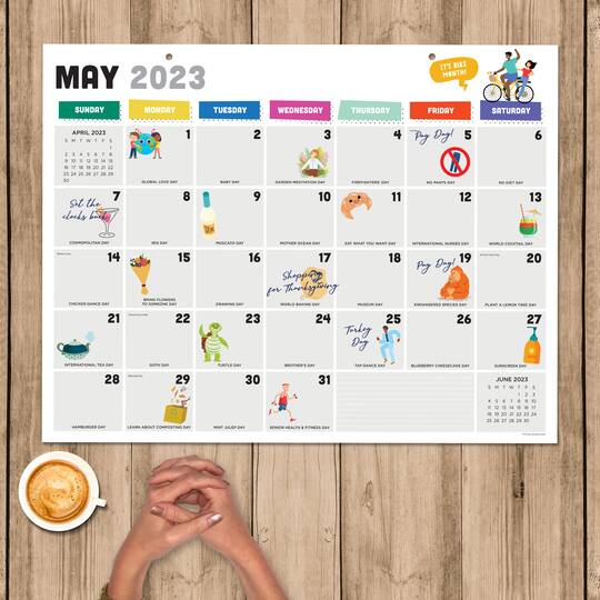 TF Publishing 2023 Every Day s A Holiday Large Desk Pad Monthly Blotter tf-publishing-2023-every-day-s-a-holiday-large-desk-pad-monthly-blotter